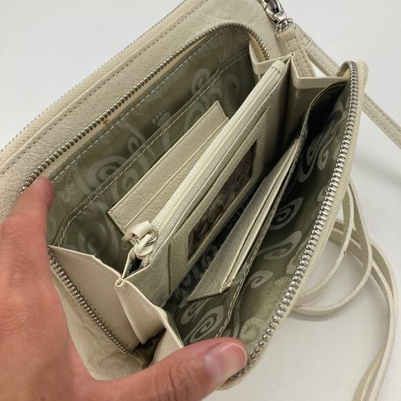 Brighton small cream and yellow trim crossbody - Picture 5 of 12